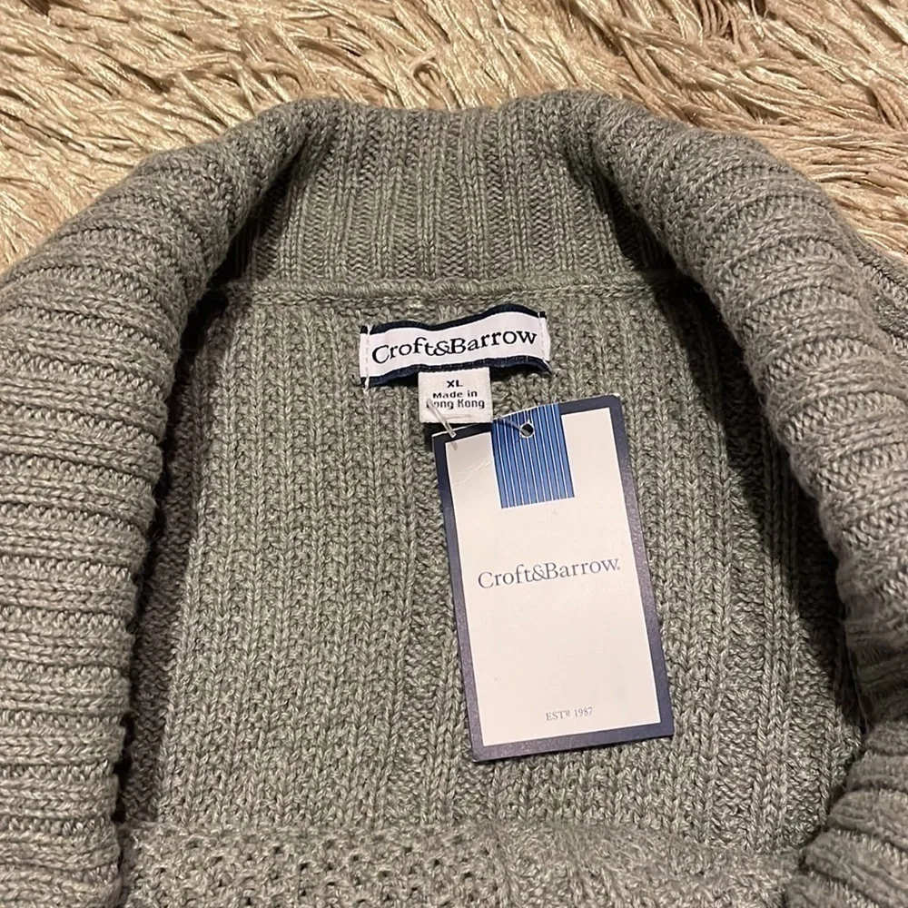 Nwt Croft‎ & Barrow Gray Cowl Neck Sweater